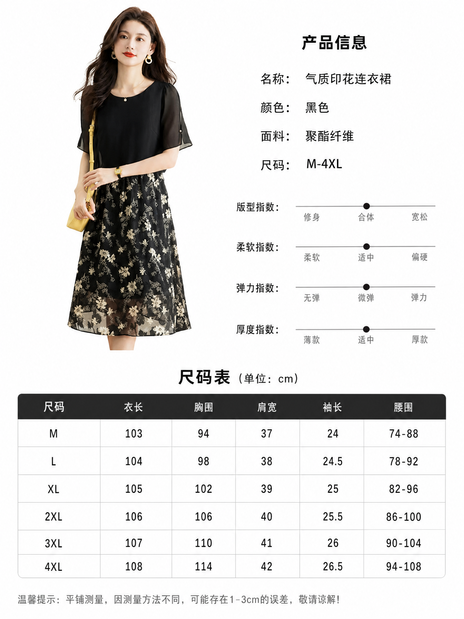 商详图制作-连衣裙产品信息